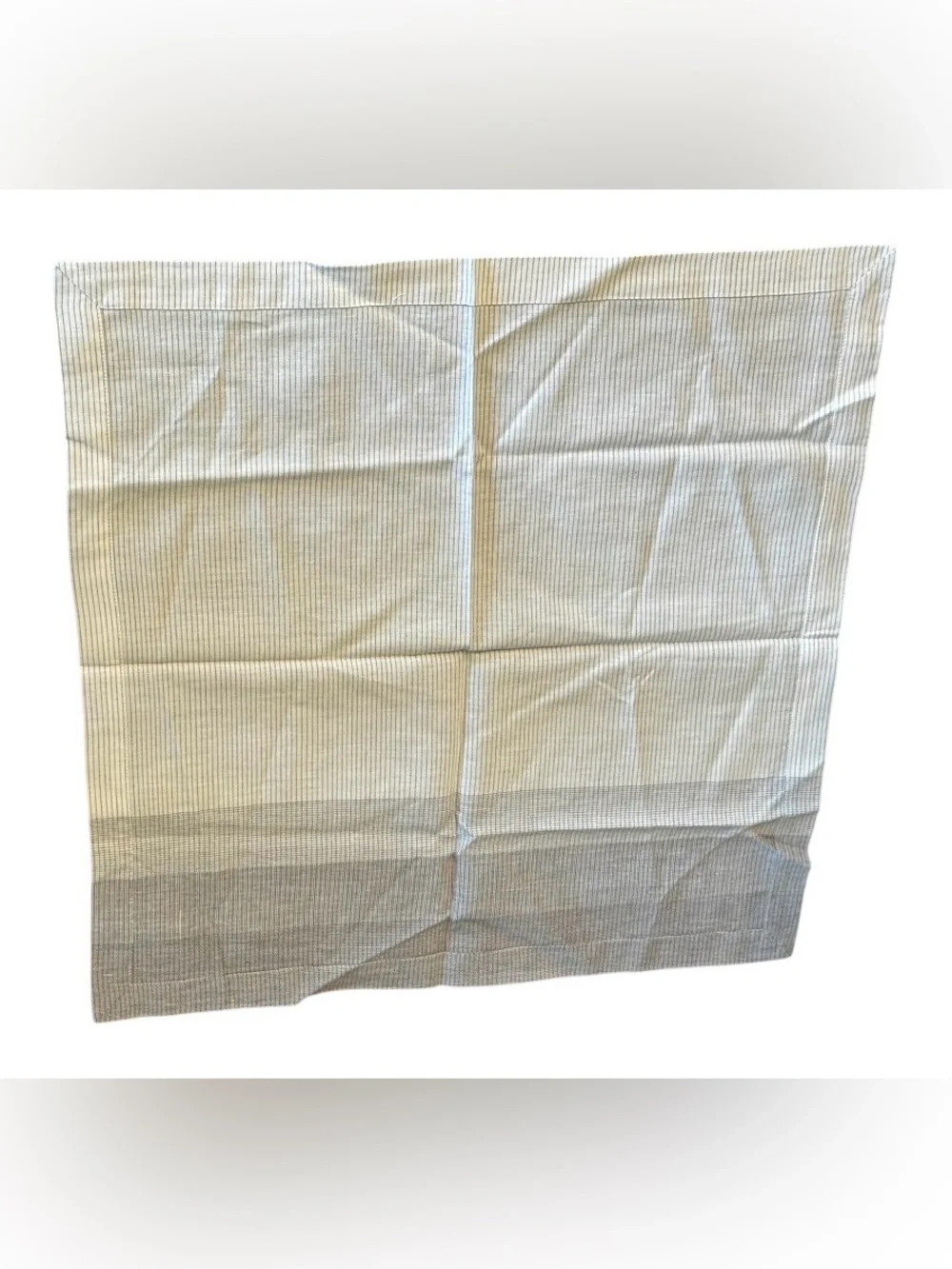 NWOT Williams Sonoma ombré slub stripe napkin set of 4 gray white casual